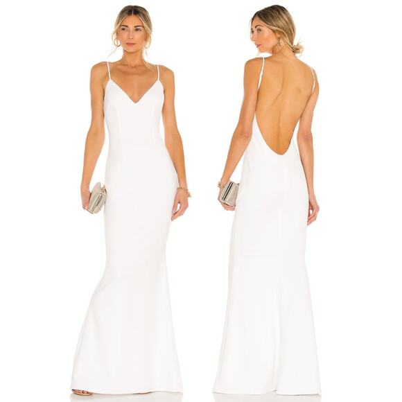 Katie May Bambina Gown Open Back Classy Classic Bridal Wedding Formal Prom Small - Picture 1 of 10